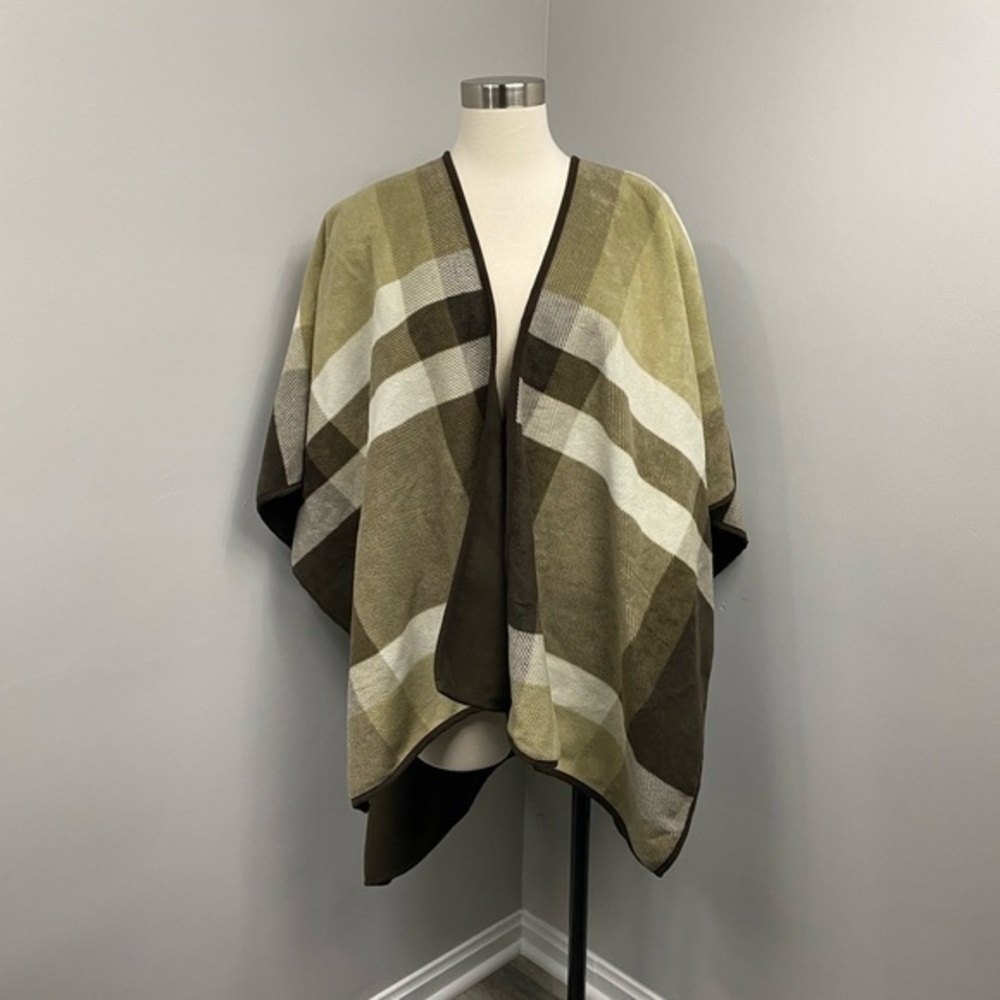 Woolrich‎ Brown Fleece Poncho